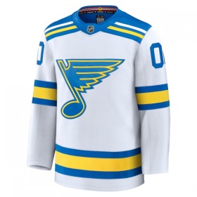 Miesten NHL St. Louis Blues Pelipaita Custom 2025-26 Fanatics Premium Vieras Valkoinen